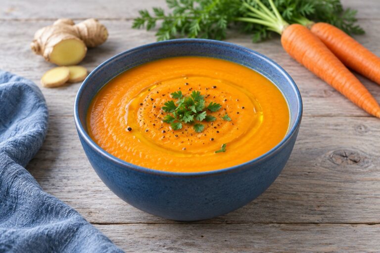 Soupe carottes gingembre