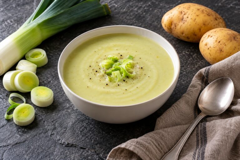 Soupe poireaux pommes de terre